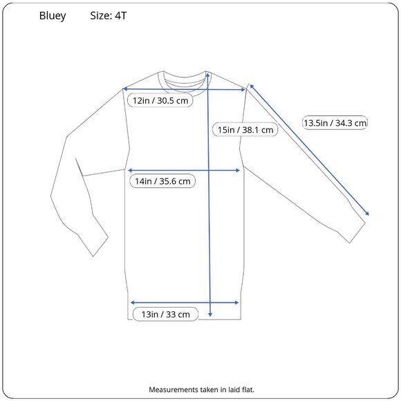 Bluey Unisex Kids Toddler Winter Sweatshirt Bluey Dog Themed - Picture 10 of 10